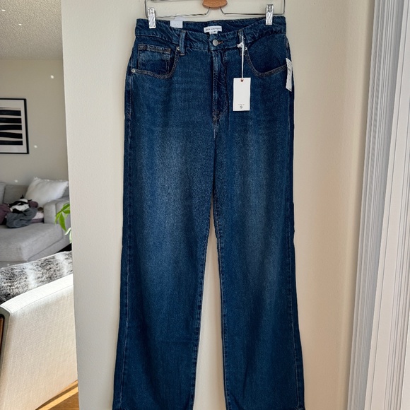 Women's GOOD AMERICAN Good 90's Relaxed Fit Straight Jeans - Picture 2 of 10